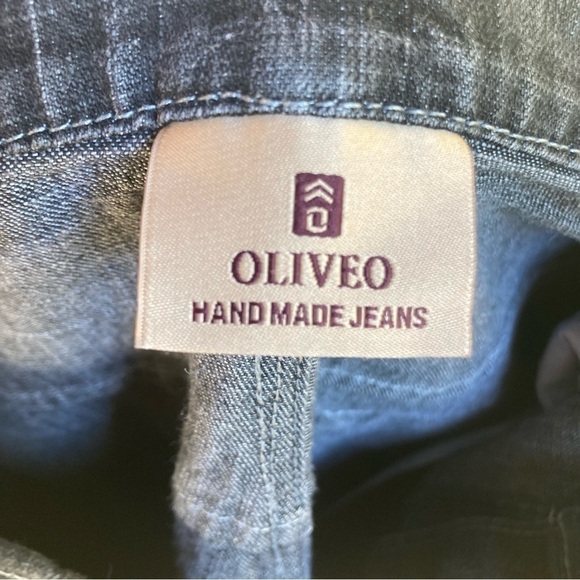 Oliveo classic black handmade jeans, size 16 - Picture 9 of 10